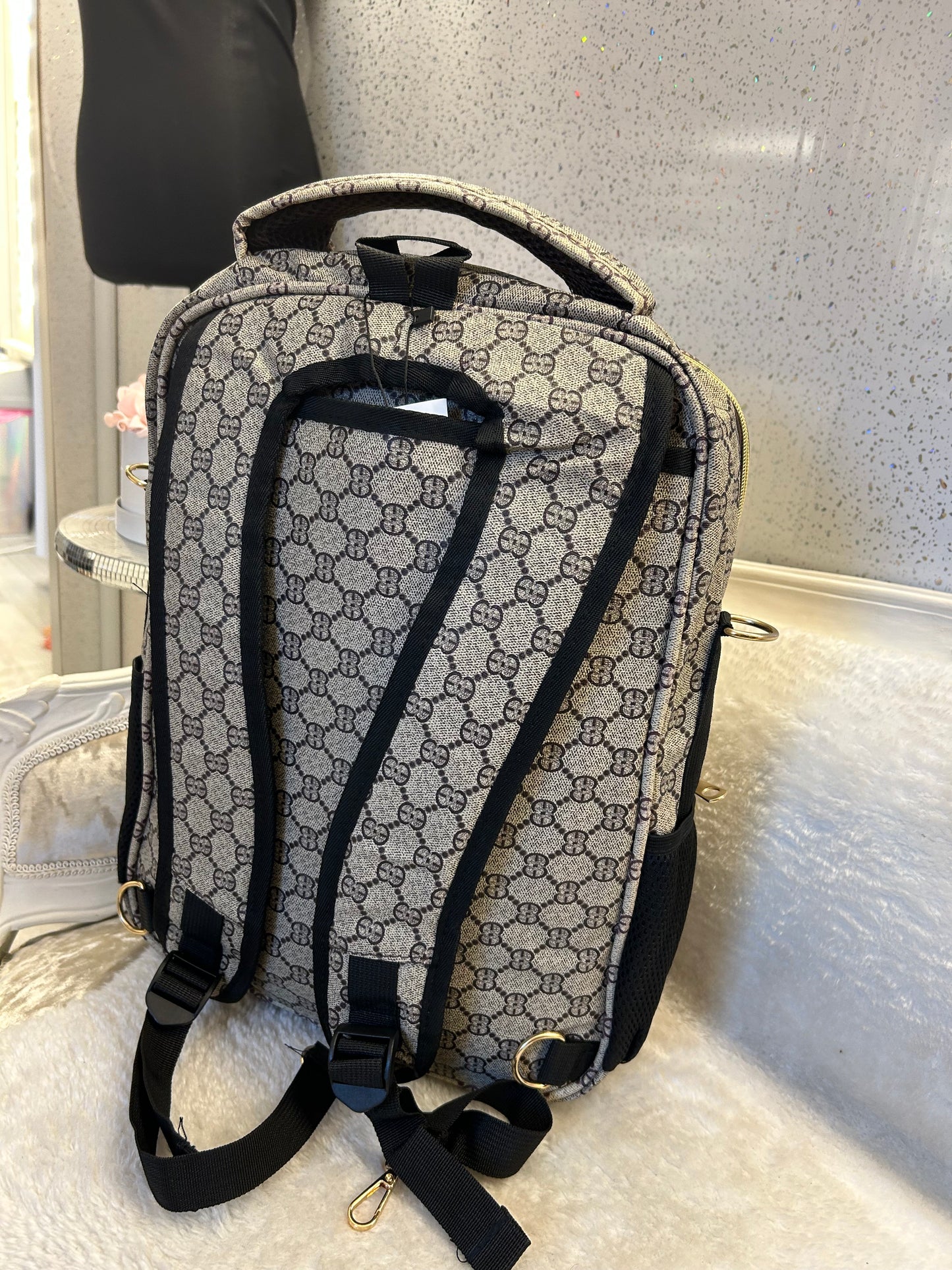 Stripe large rucksack backpack