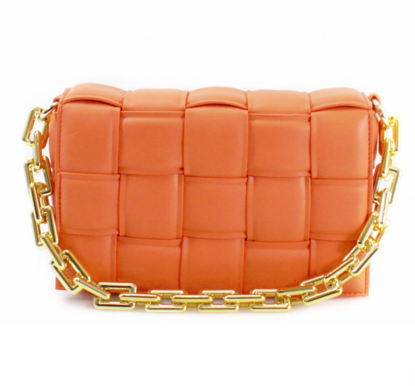 Woven coloured handbag