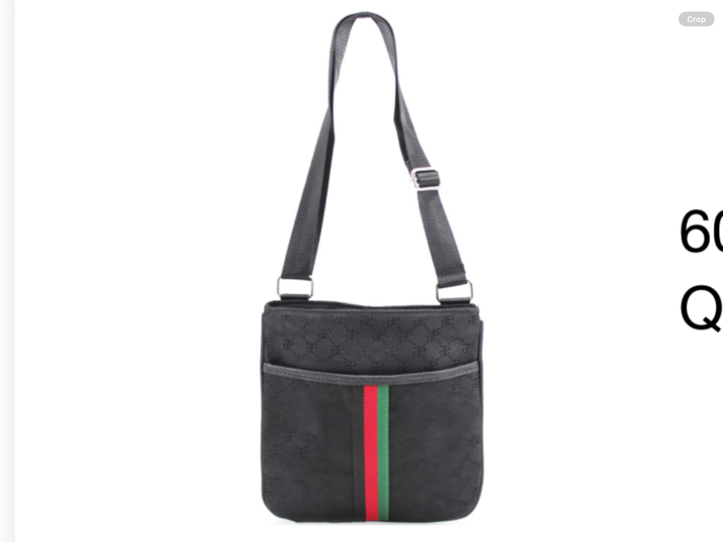 Stripe crossbody bag