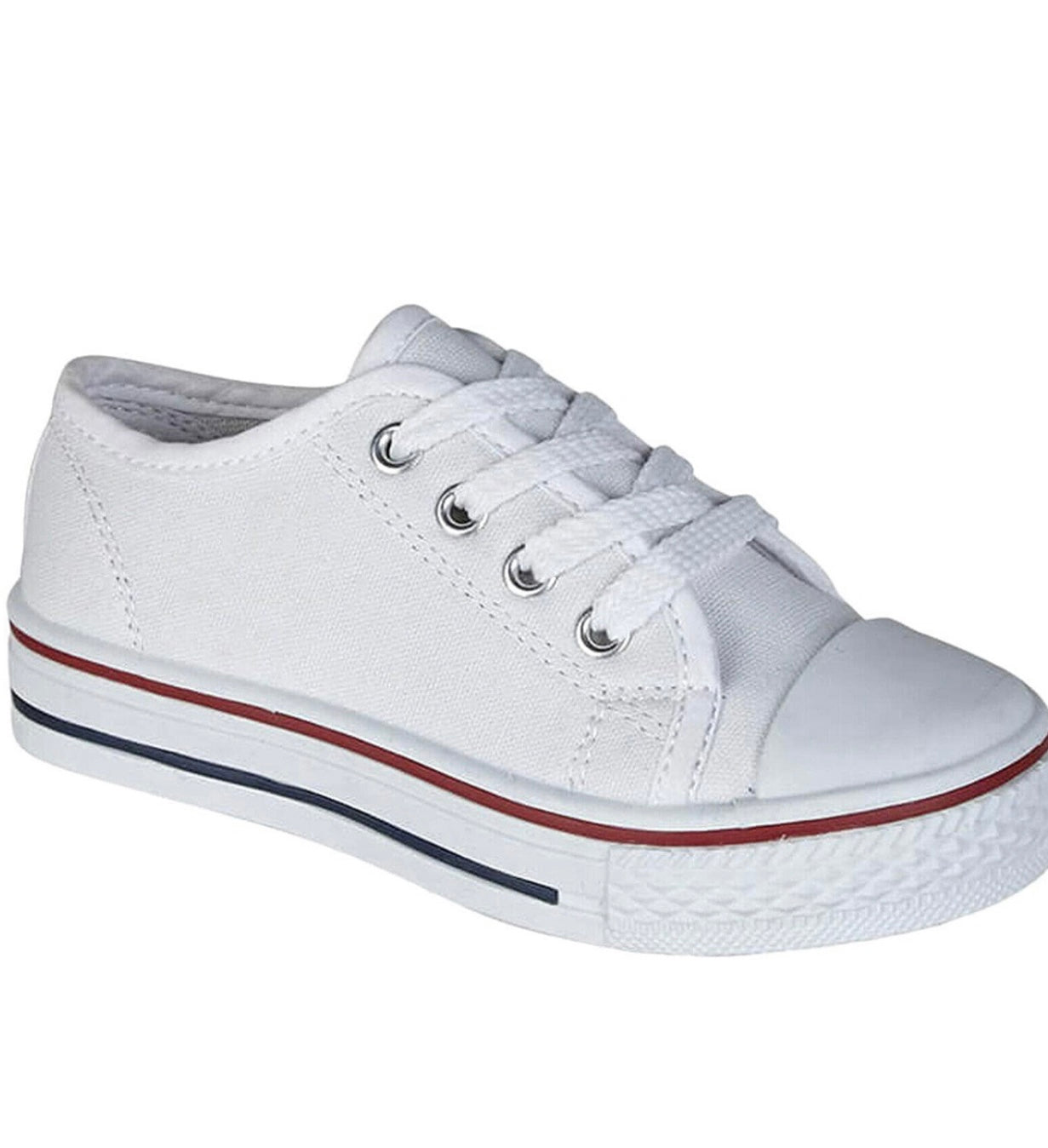 Children’s unisex converse style lace up pumps