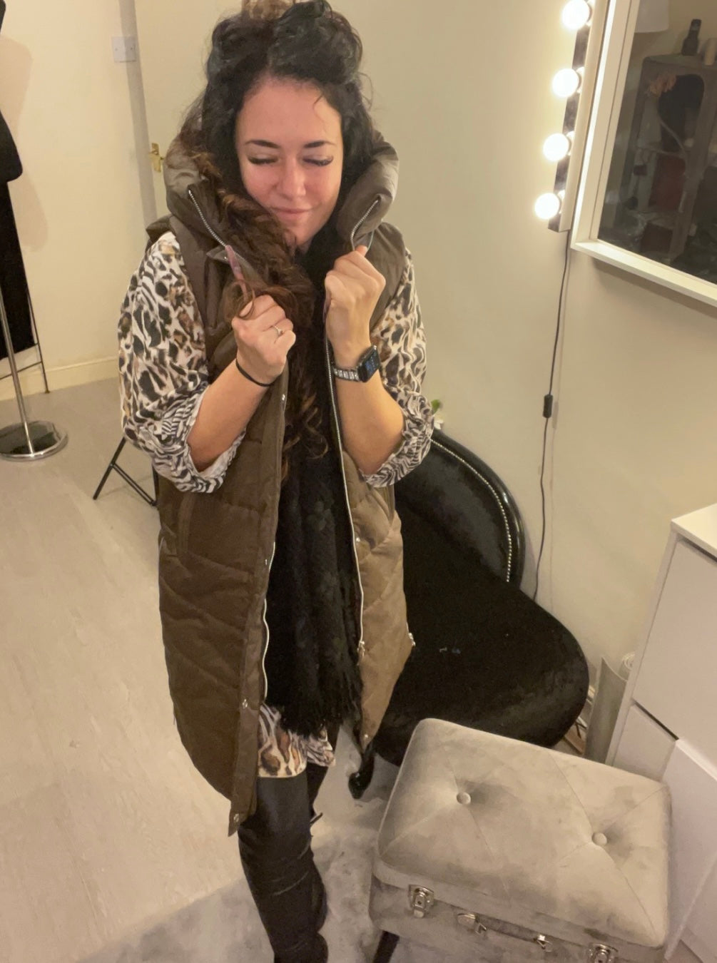 Chocolate gillet sleeveless jacket