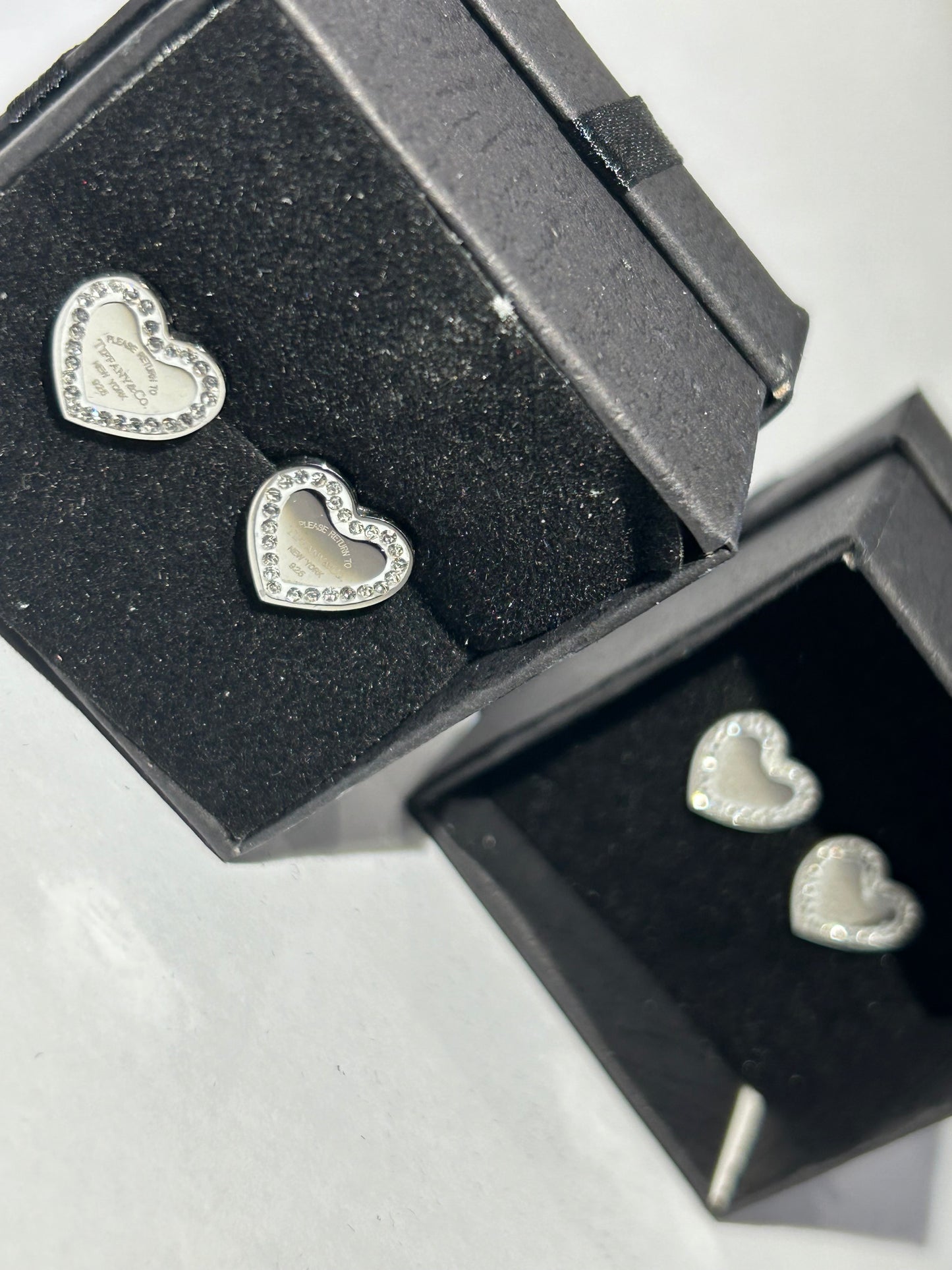 Crystal heart earrings