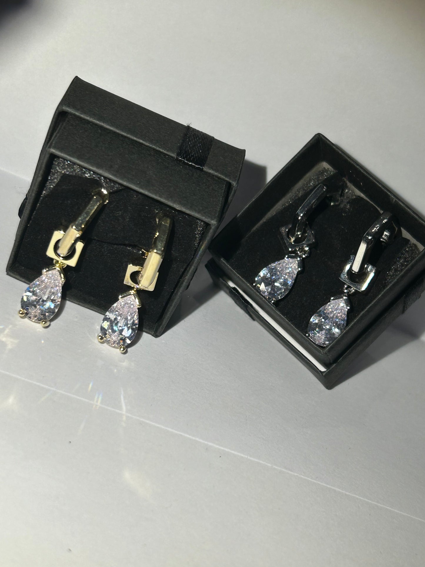 Crystal dangle earrings