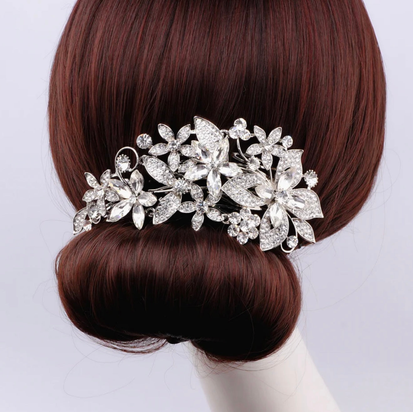 Flower gem hair accessory, Prom/Wedding Hair Fascinator hair clip