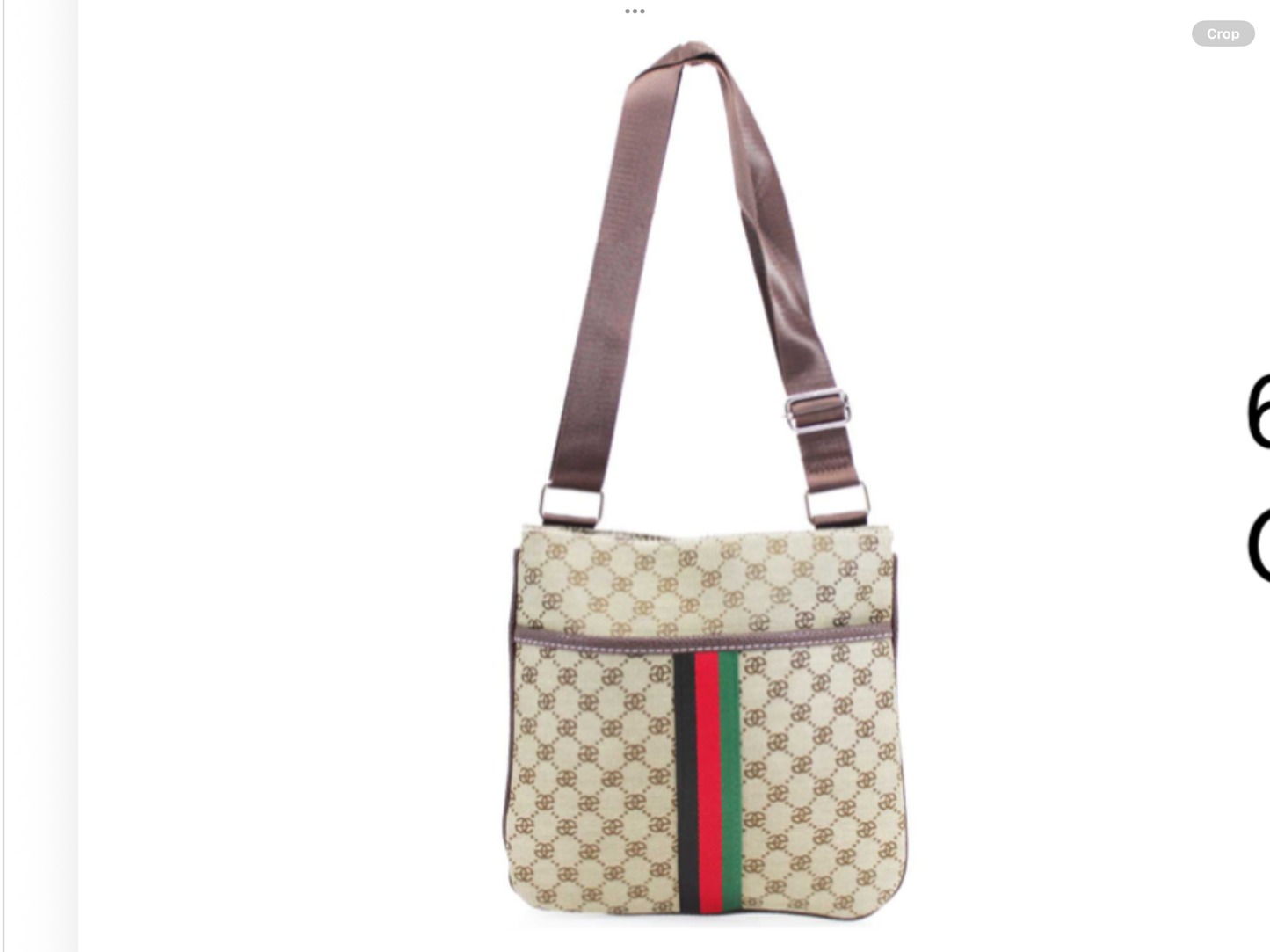 Stripe crossbody bag