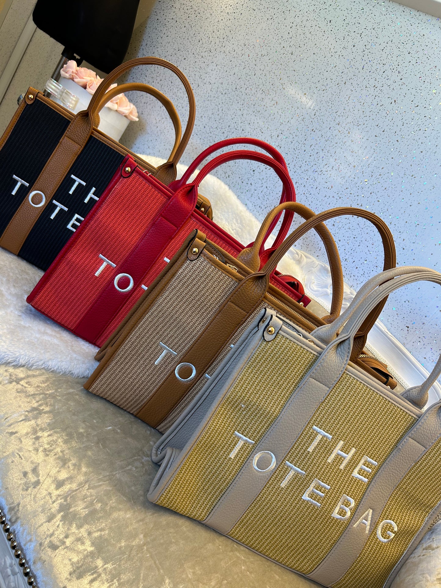 Large full hessian tote bag