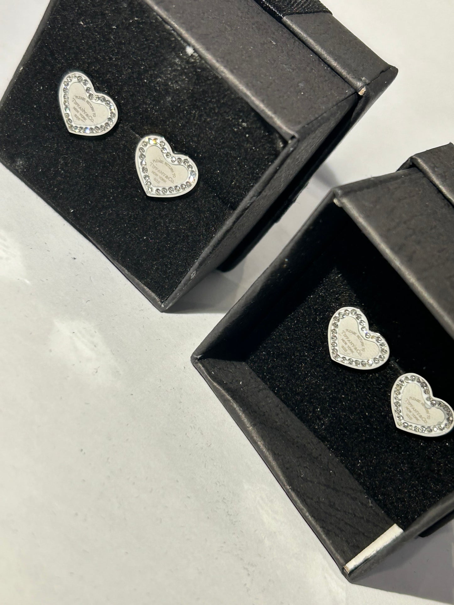 Crystal heart earrings