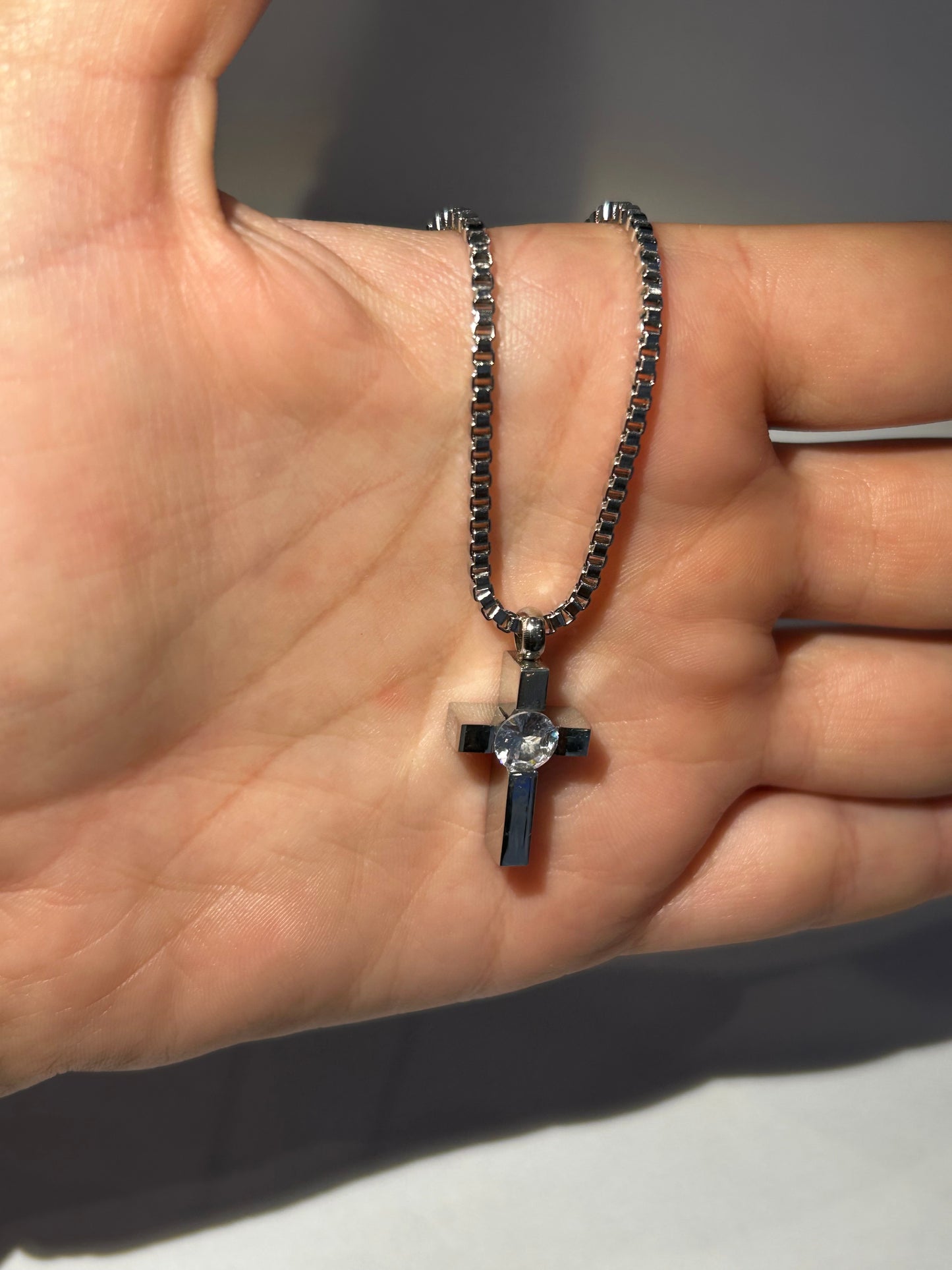 Mini Crystal center cross