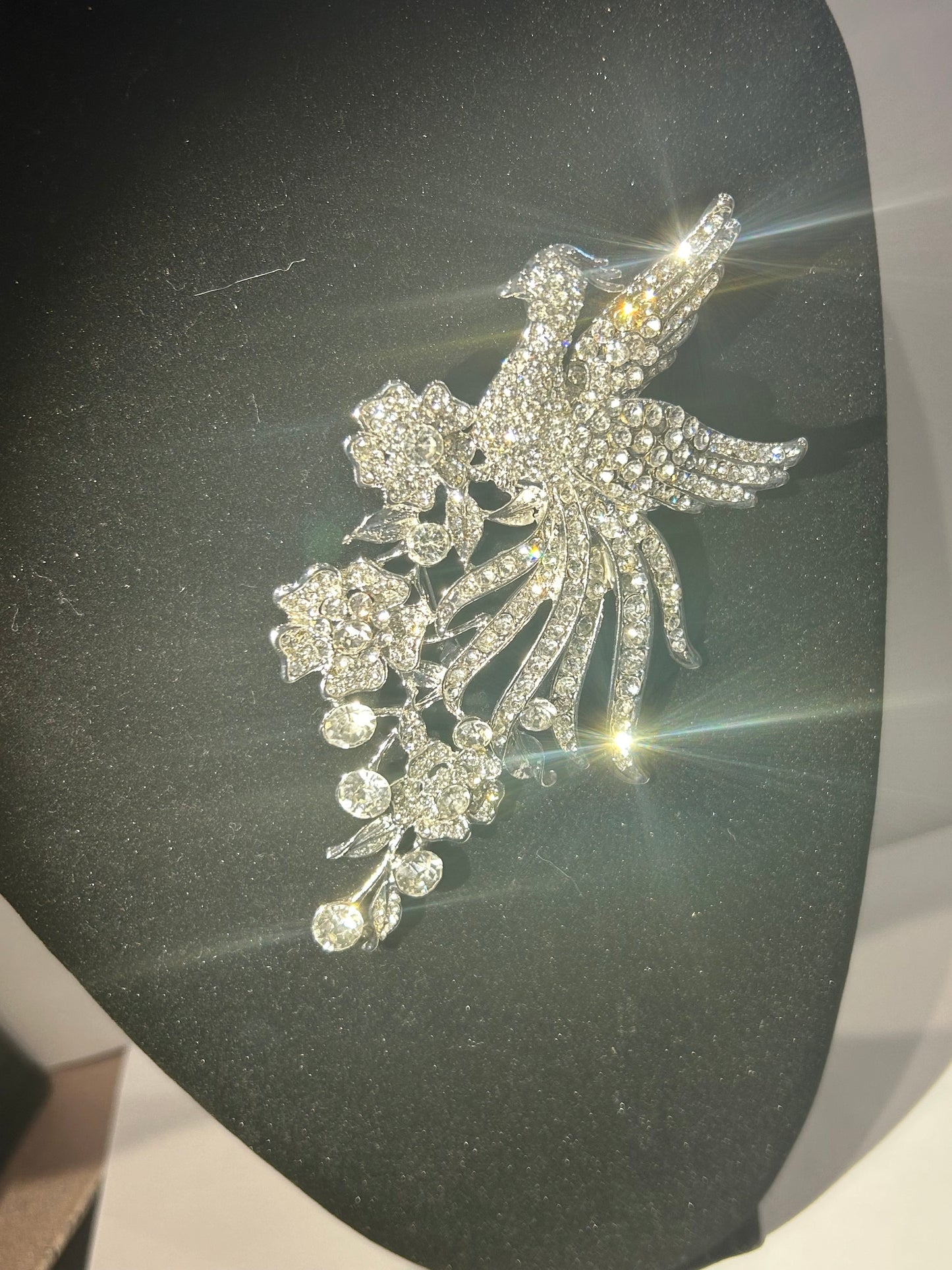 Swan Crystal brooch