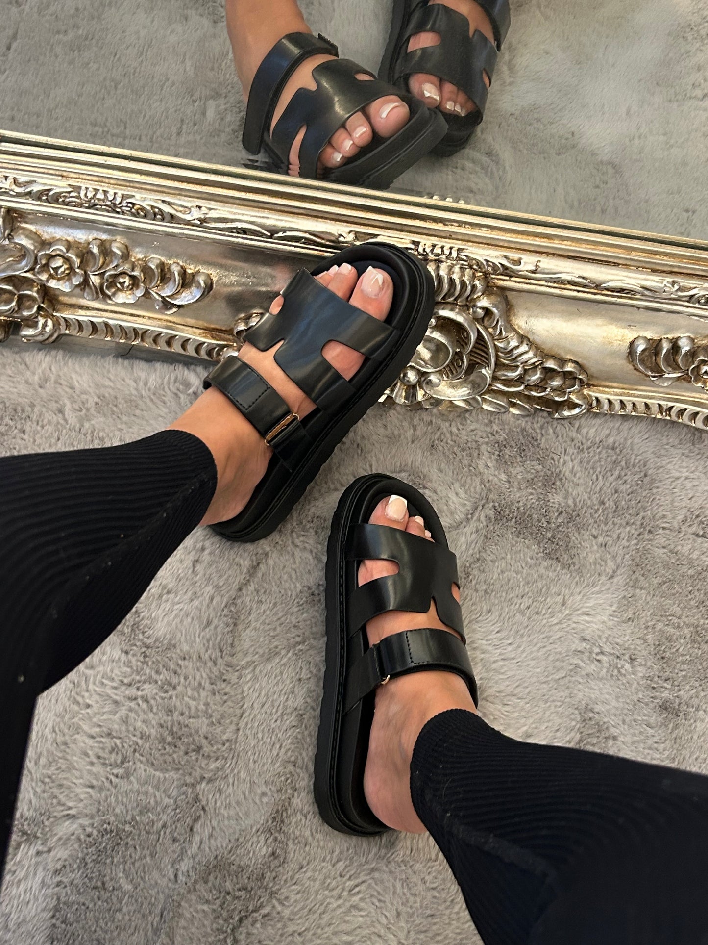 Black sandals