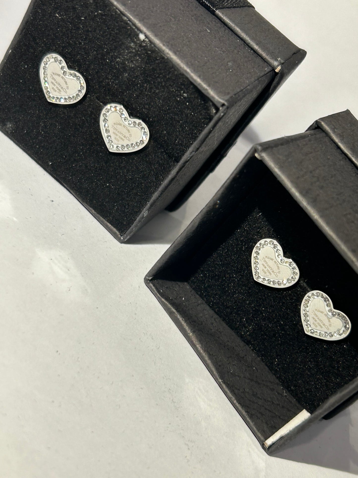 Crystal heart earrings