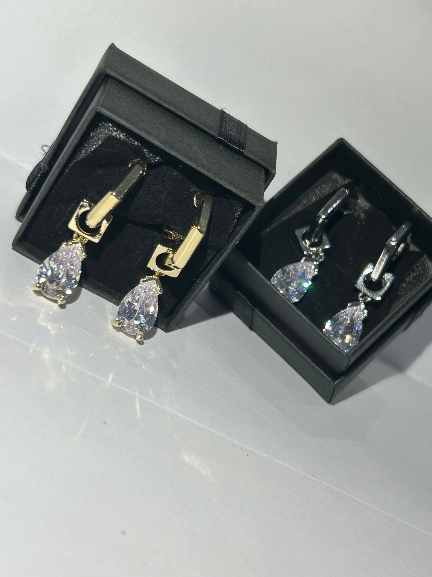 Crystal dangle earrings