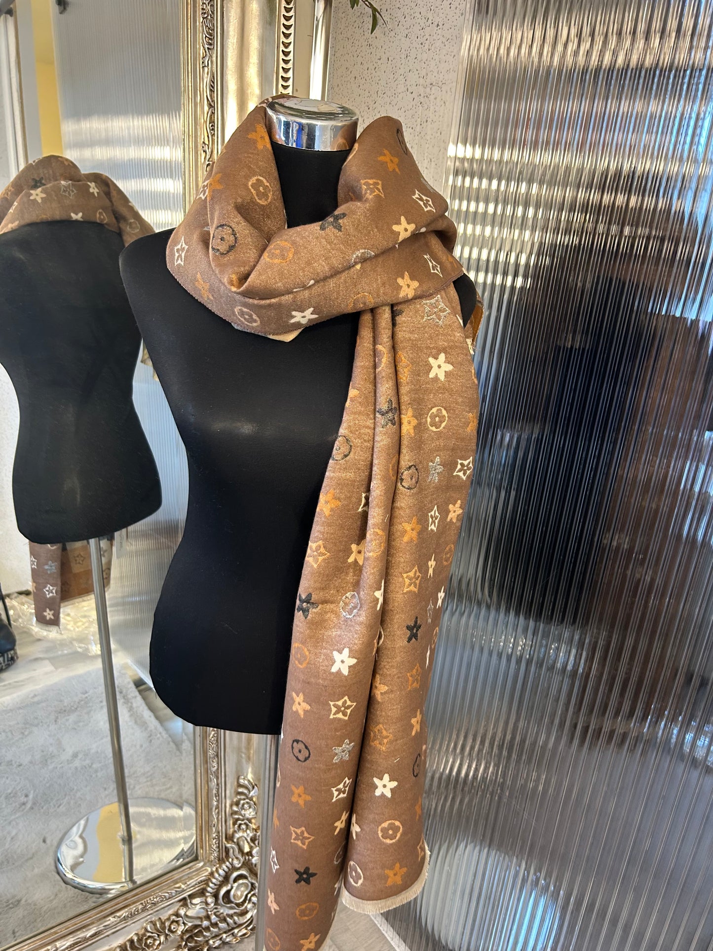 mini flower scarf