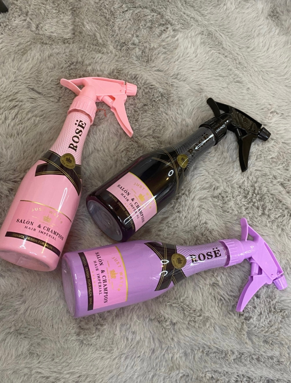 Water spray bottles