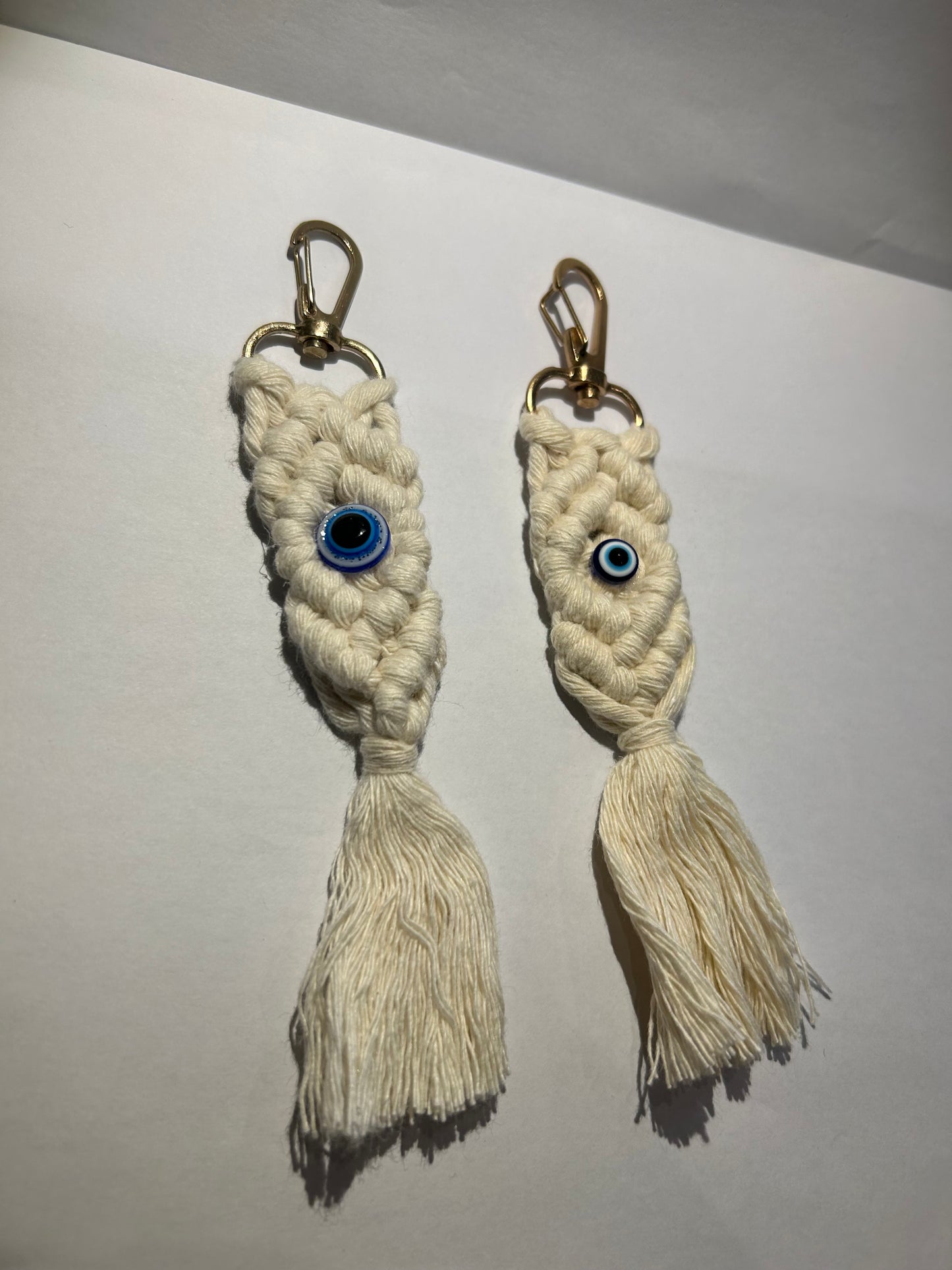 Blue eye key ring