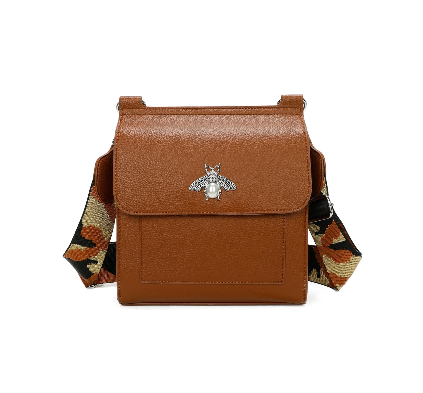 Bee design satchel crossbody bag