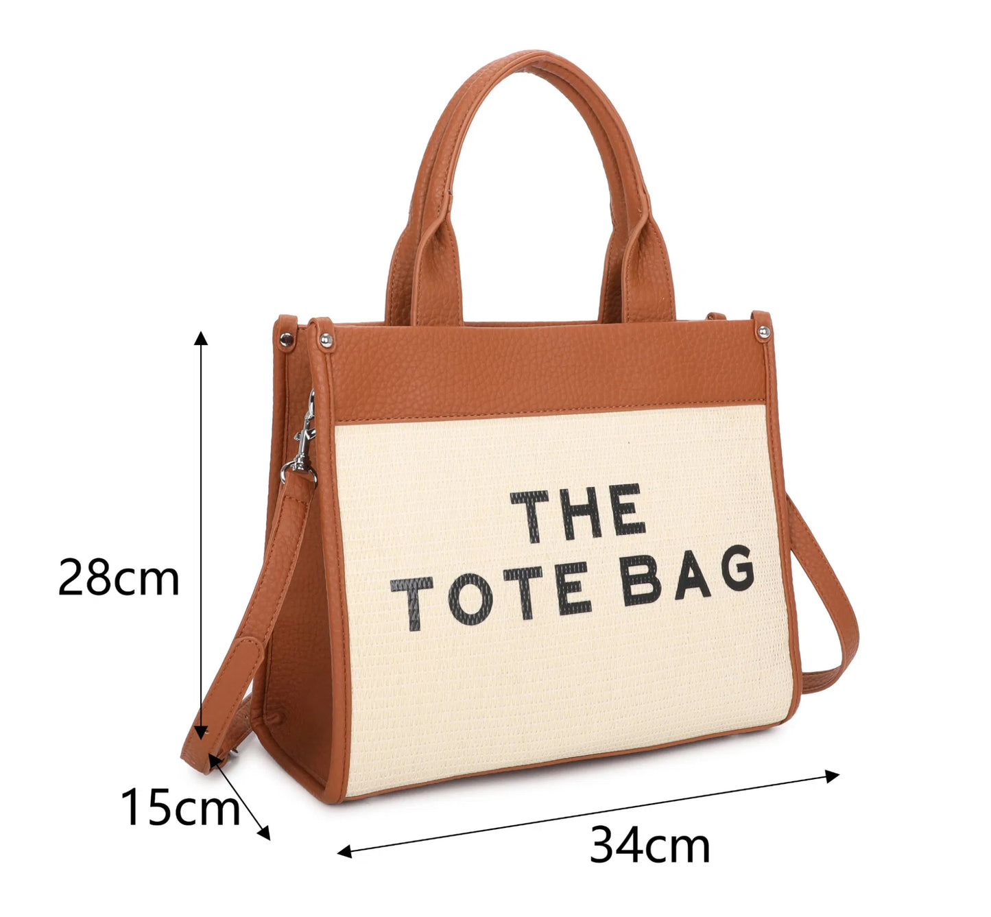 Hessian two tone tote bag