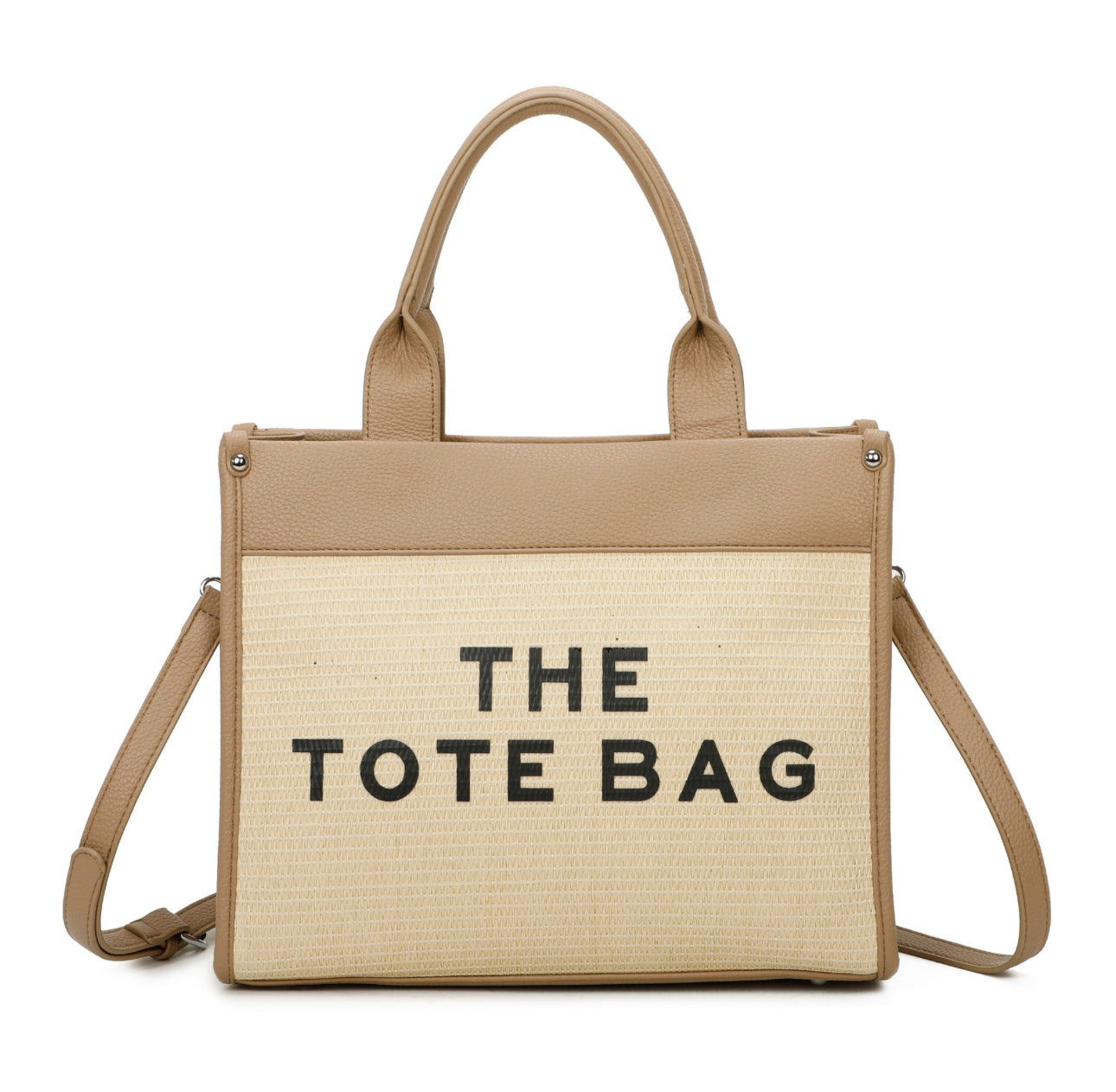 Hessian two tone tote bag