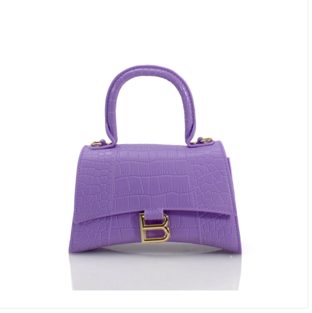 Hourglass glossed handbag