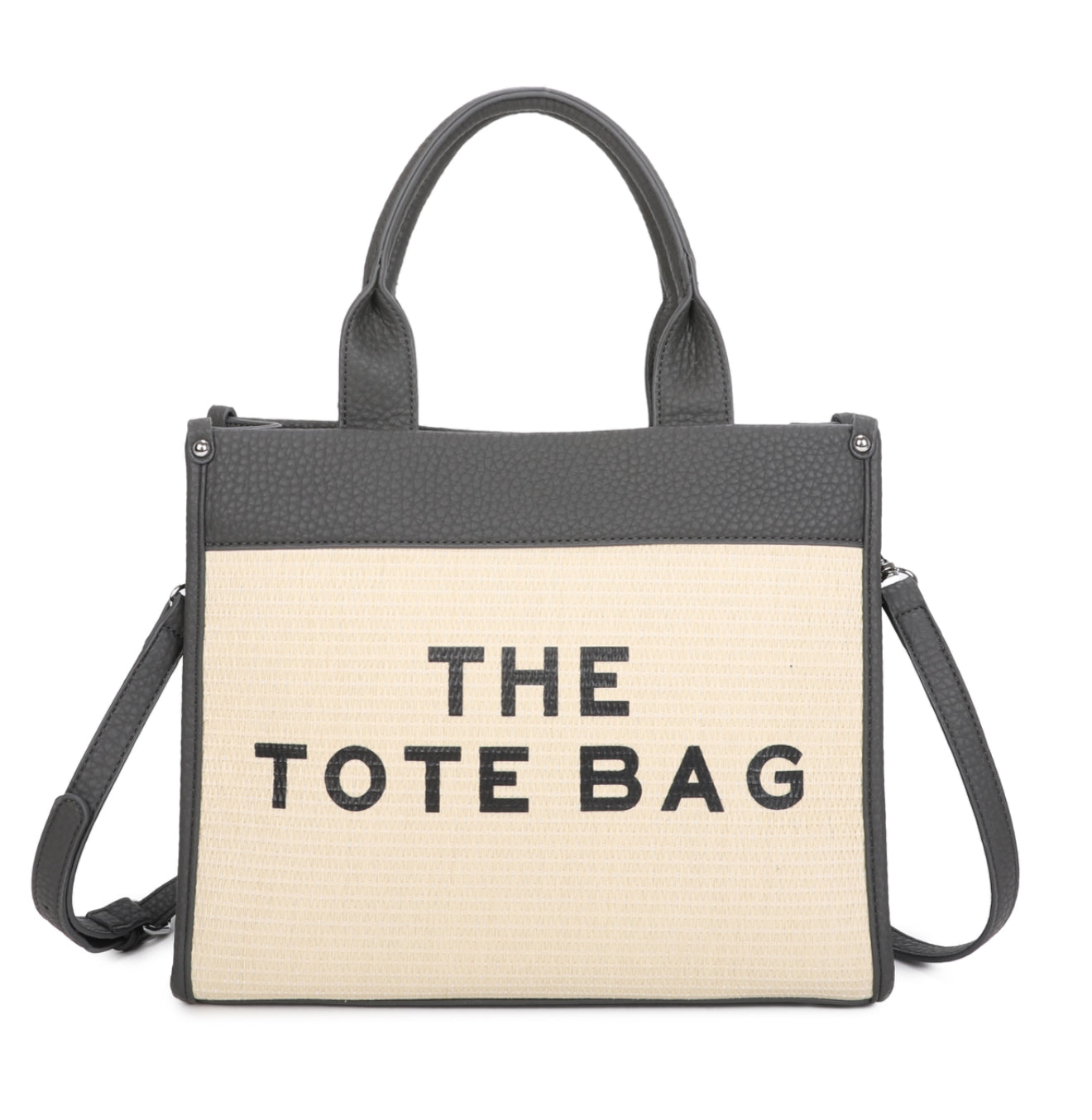 Hessian two tone tote bag