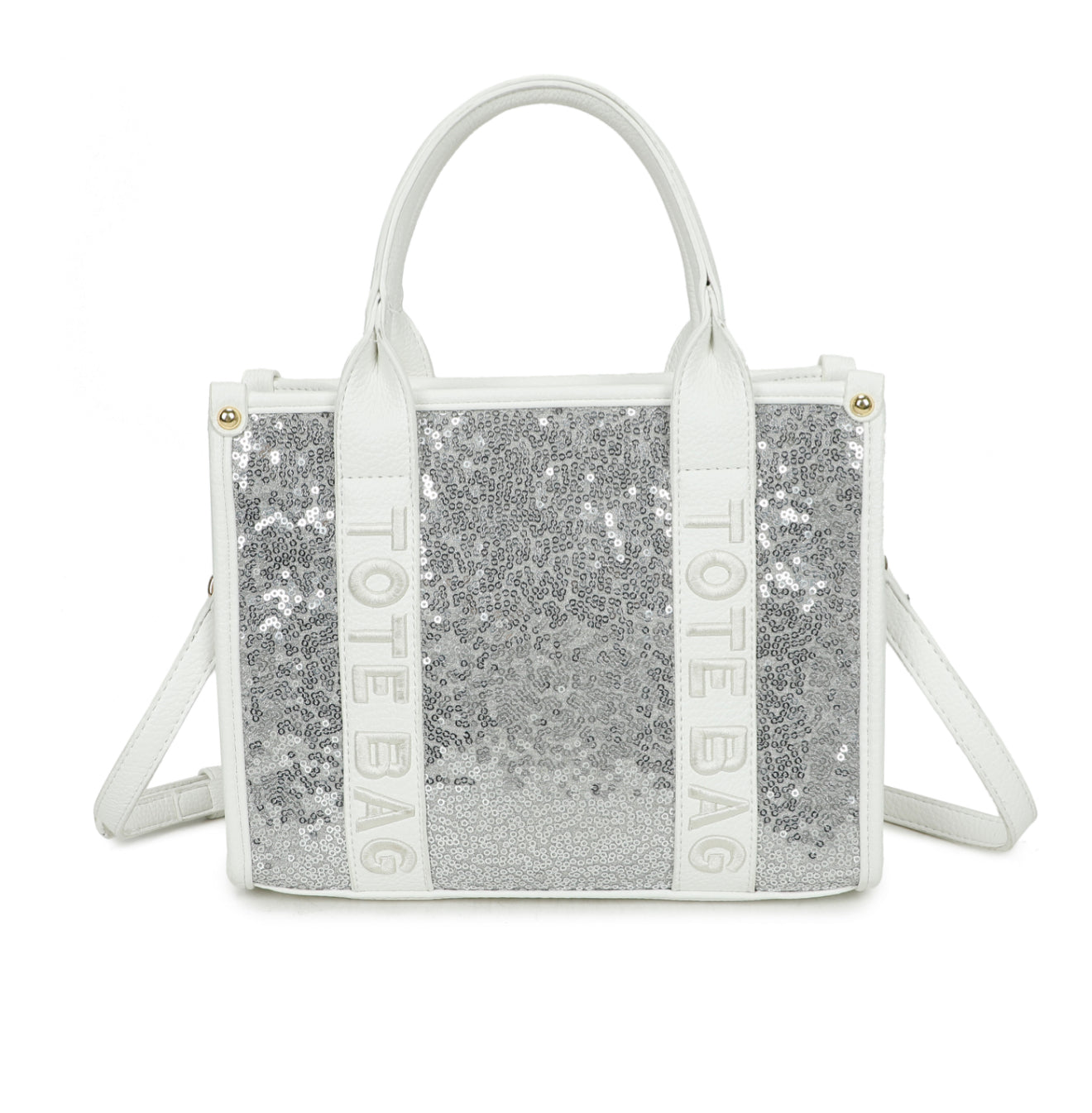 The glitz & glam Sequin embellishes tote bags