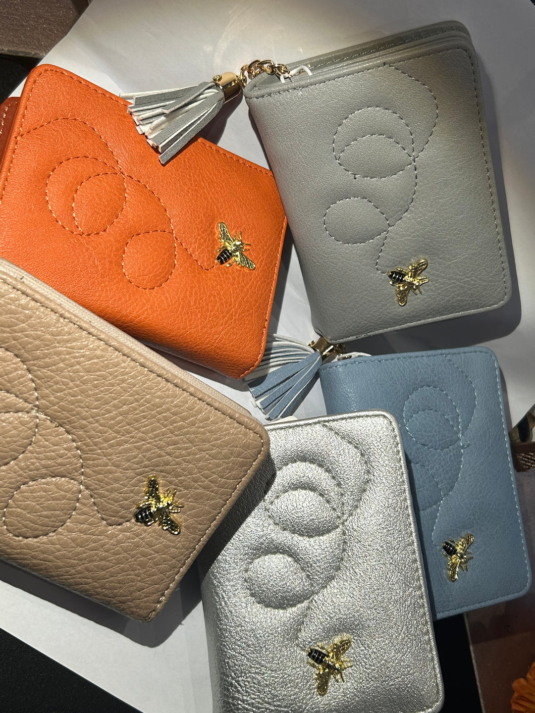 Bee gold detailed purses 