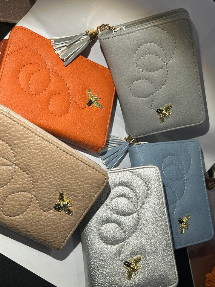 Bee gold detailed purses 
