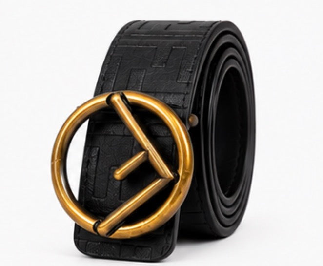 Gold letter f detailed belts 