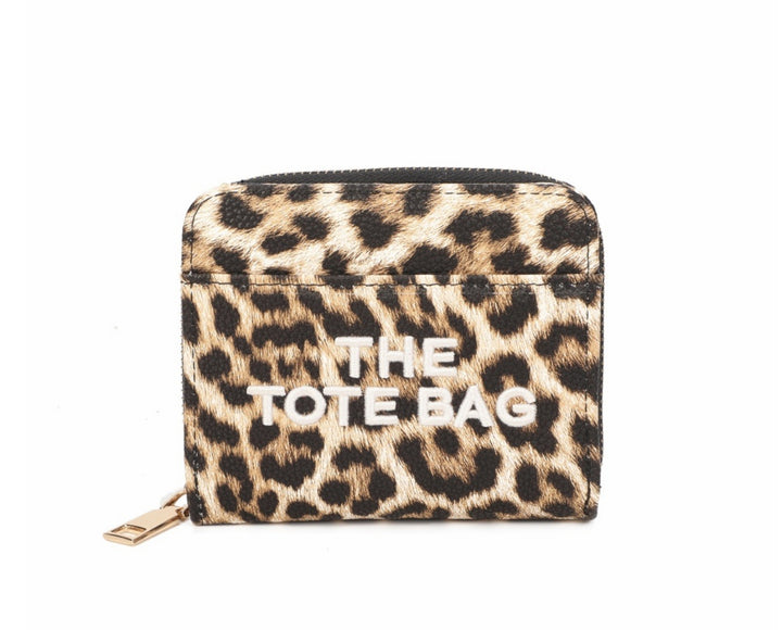 RFID Small Leopard Animal Print Tote Purse