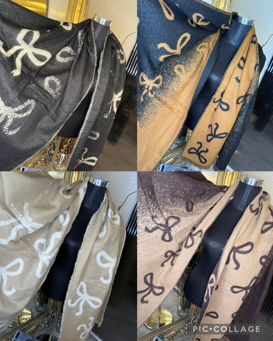 Bow detail scarf