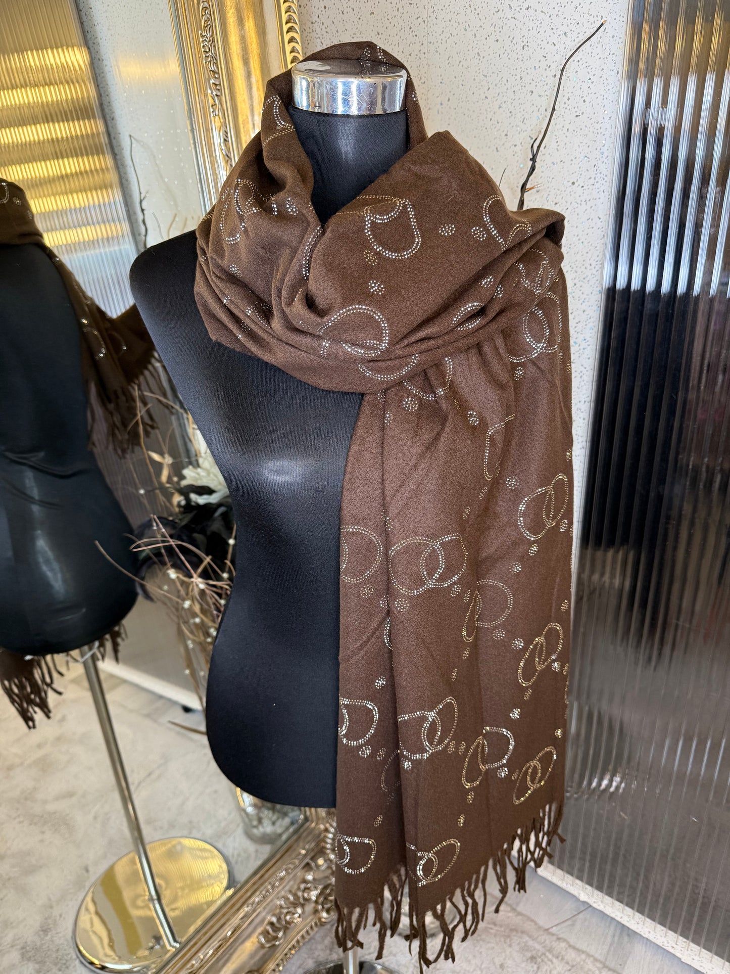 Crystal Chain Scarves