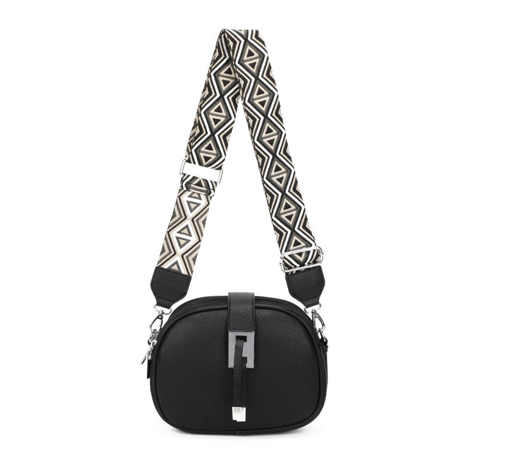 Compact handbag with detachable strap