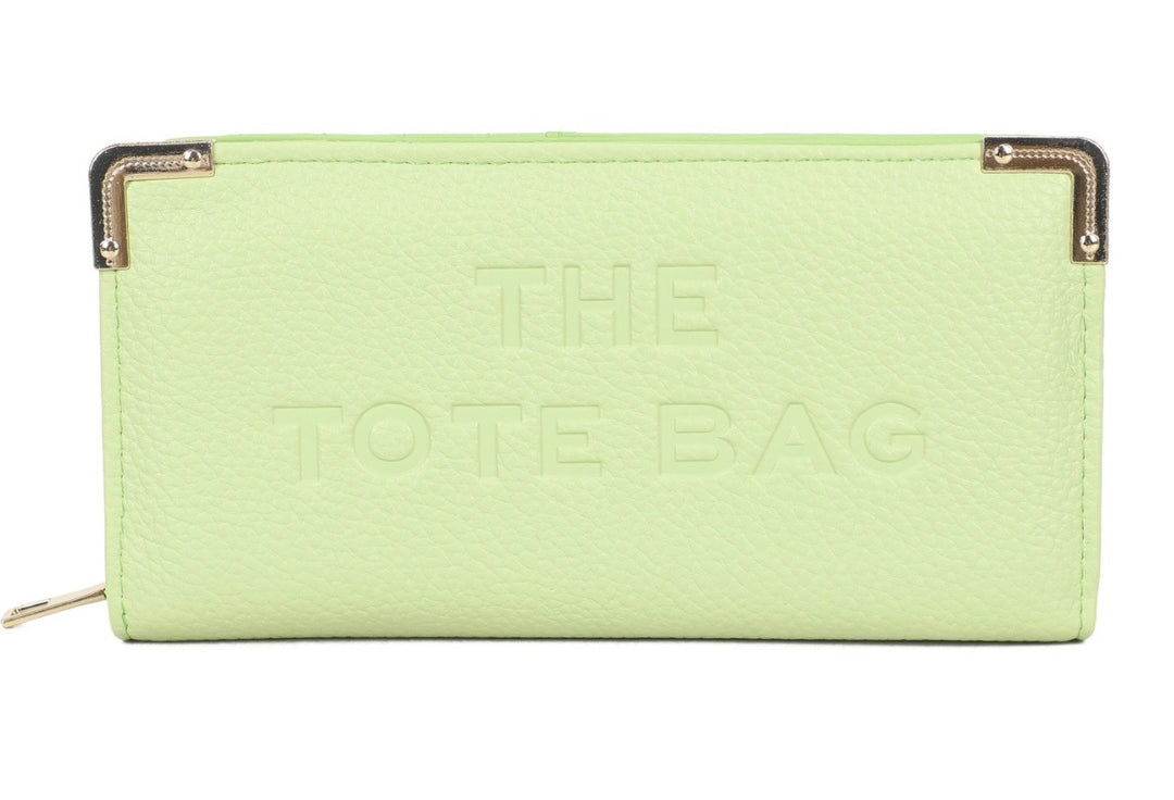 Large RFID Purse with Metal Corner Detail - The Tote Purse