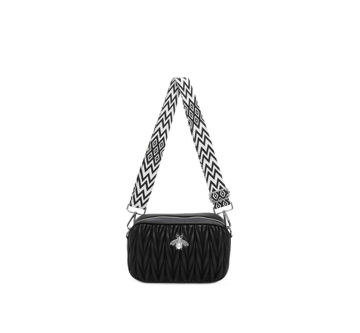 Bee detailed crossbody handbag