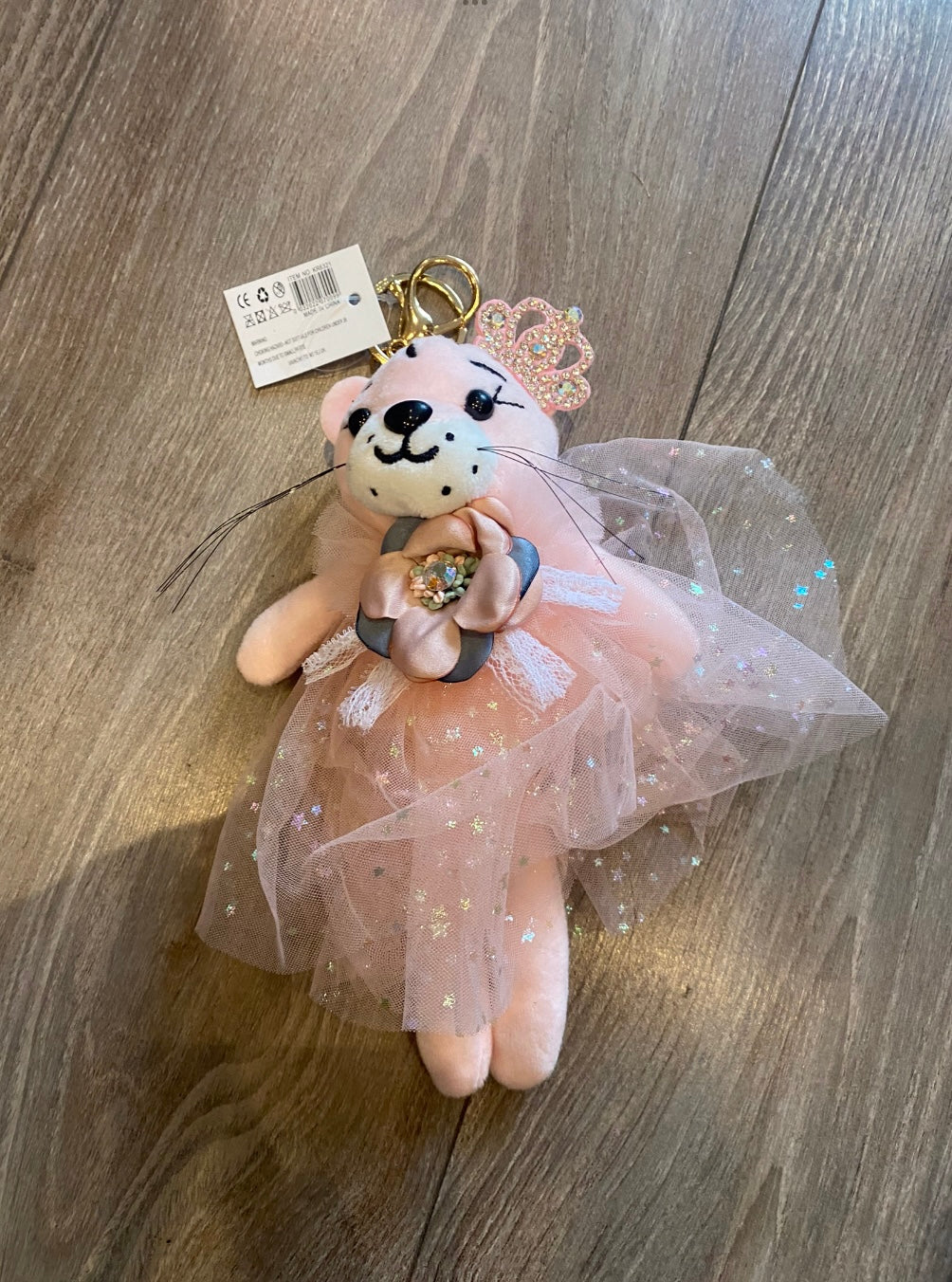 Tiger soft teddy keyrings