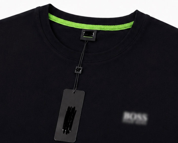 Men’s black teeshirt with white letters
