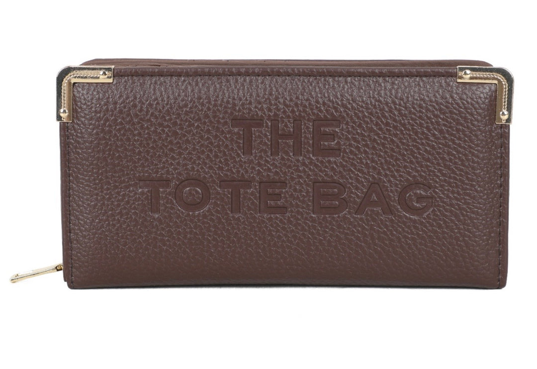 Large RFID Purse with Metal Corner Detail - The Tote Purse