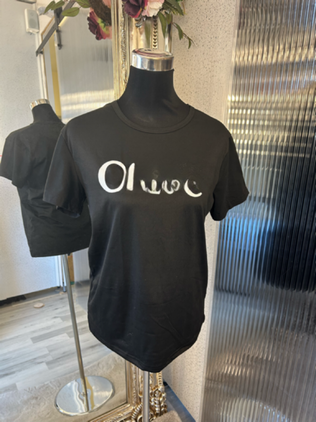 Women’s black T-shirt