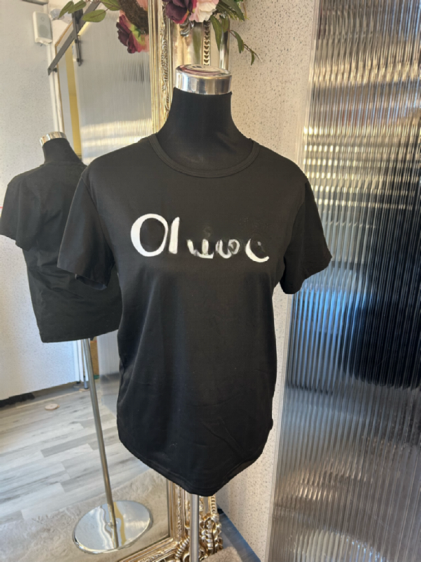 Women’s black T-shirt