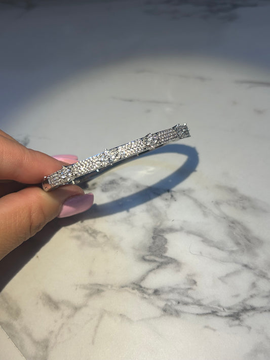 Silver Look Crystal Bangle