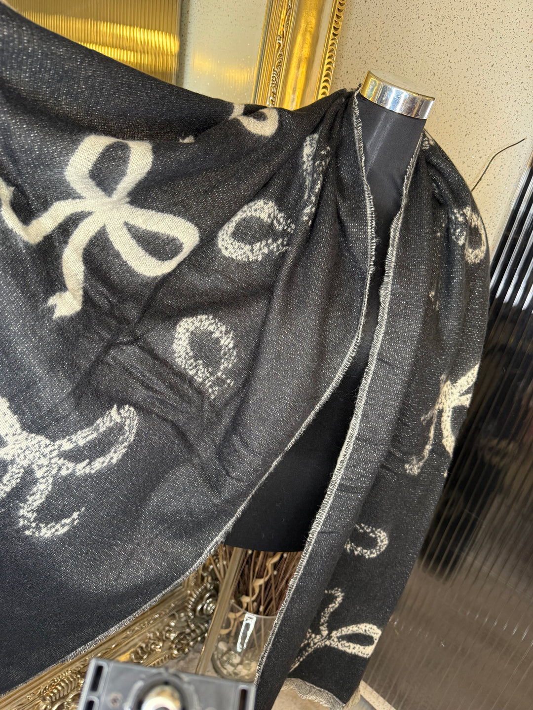 Bow detail scarf