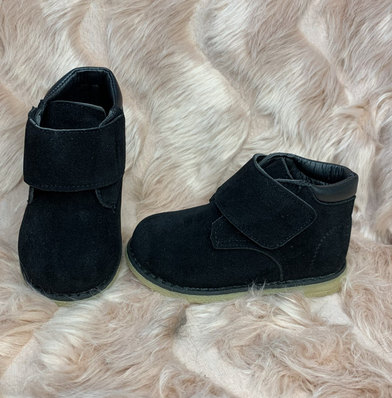 Faux Suede kids unisex boots