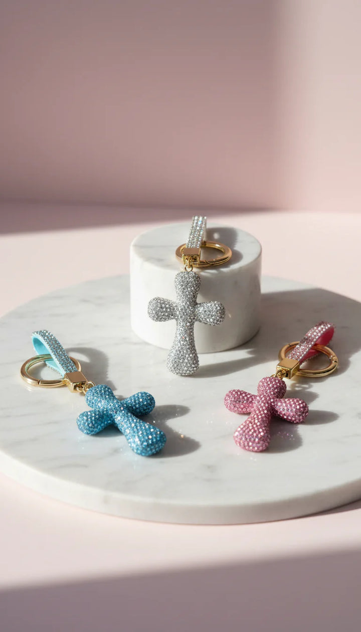 Bubble Crystal Key Ring &amp; Bag Charm