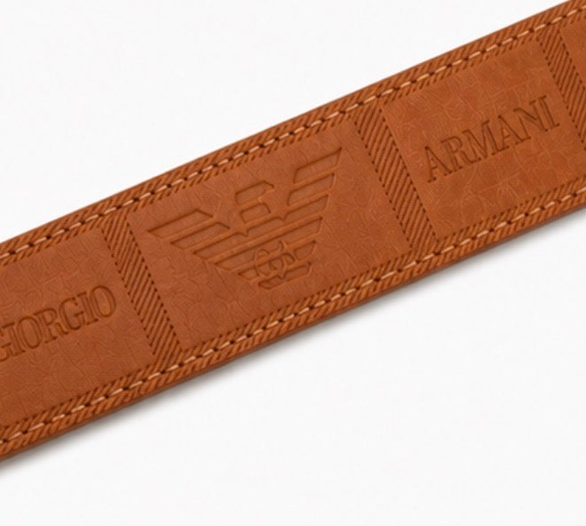 Brown and gold detail belt 