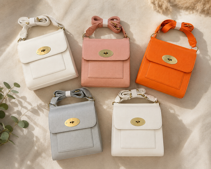 Classic Buckle Crossbody Satchel Bag