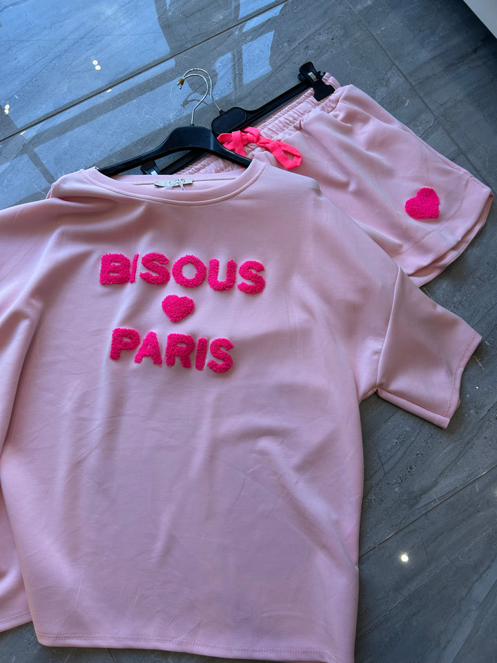Two tone pink short set 