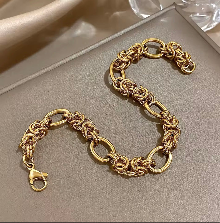 Stainless Steel Twisted Bracelets Bangles