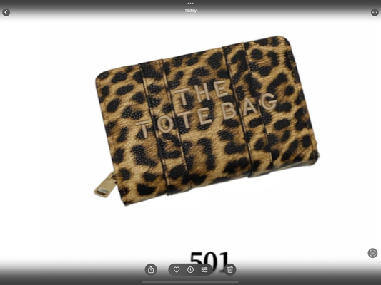 Leopard print purses