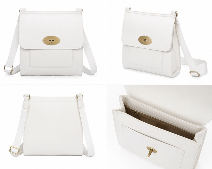 Classic Buckle Crossbody Satchel Bag