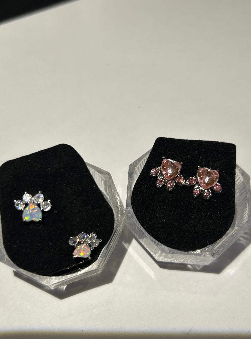 Paw style earrings